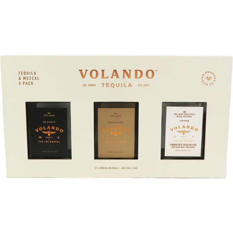 Volando Tequila & Mezcal Gift Set 3x200ml