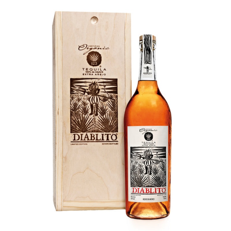 123 TEQUILA EXTRA ANEJO DIABLITO 80 750ML