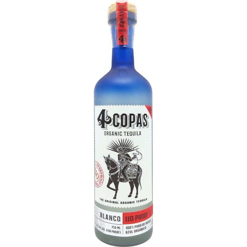 4 Copas Blanco Tequila 110 Proof 750ml