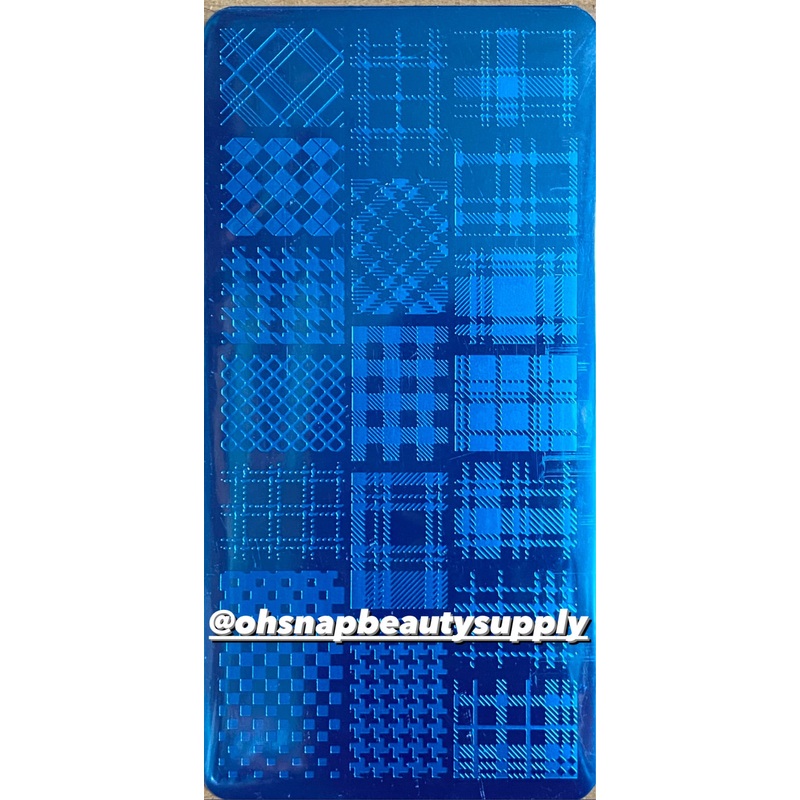 NAIL STAMPING PLATE – Plaid Pattern S-28/A25