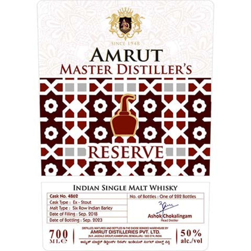 Amrut Master Distiller’s Indian Single Malt Whisky