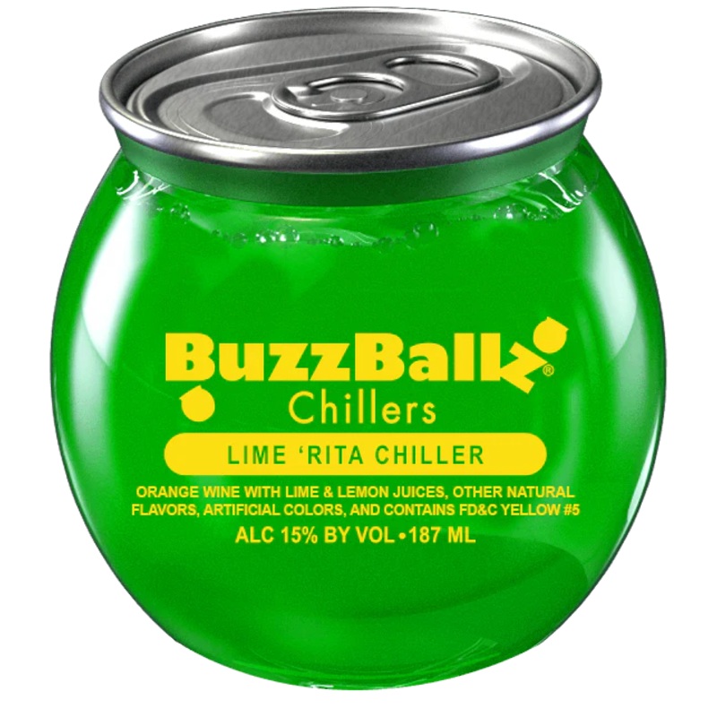 (48pk) Buzz Ballz Lime Rita Chiller, Texas, USA (187ml)