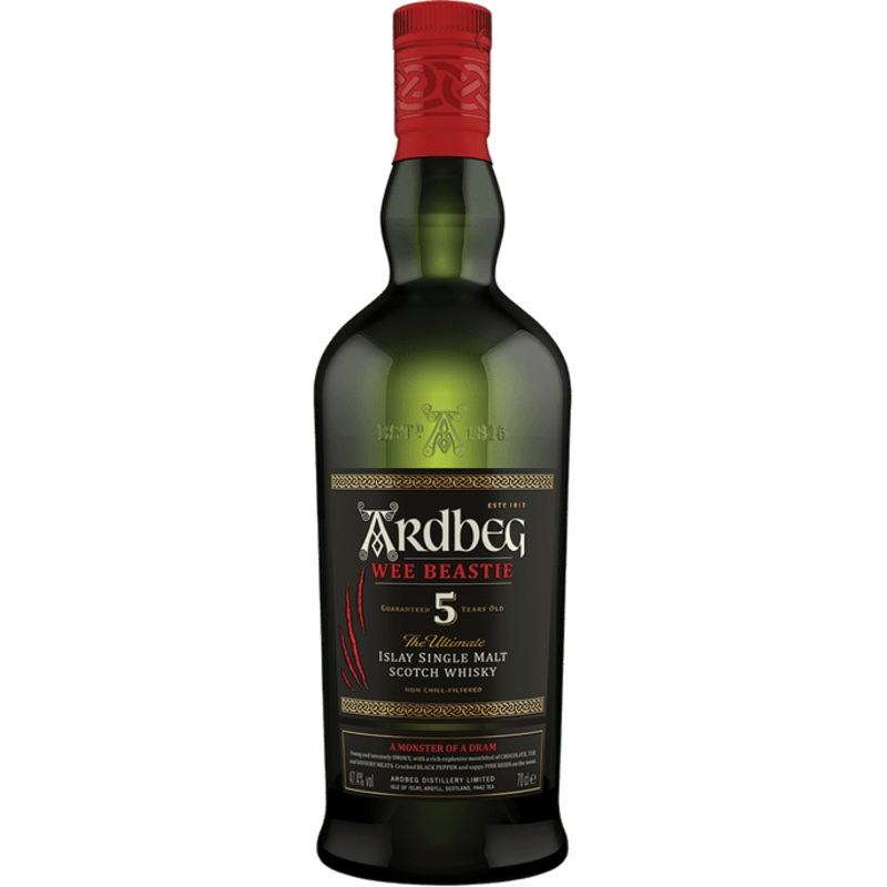 Ardbeg ‘Wee Beastie’ 5 Year Old Single Malt Scotch Whisky, Islay, Scotland (750ml)