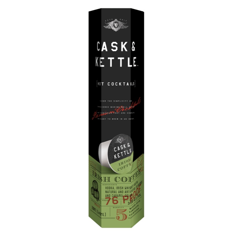 Cask & Kettle Irish Coffee ‘Hot Cocktail’, USA (5 x 40ml)