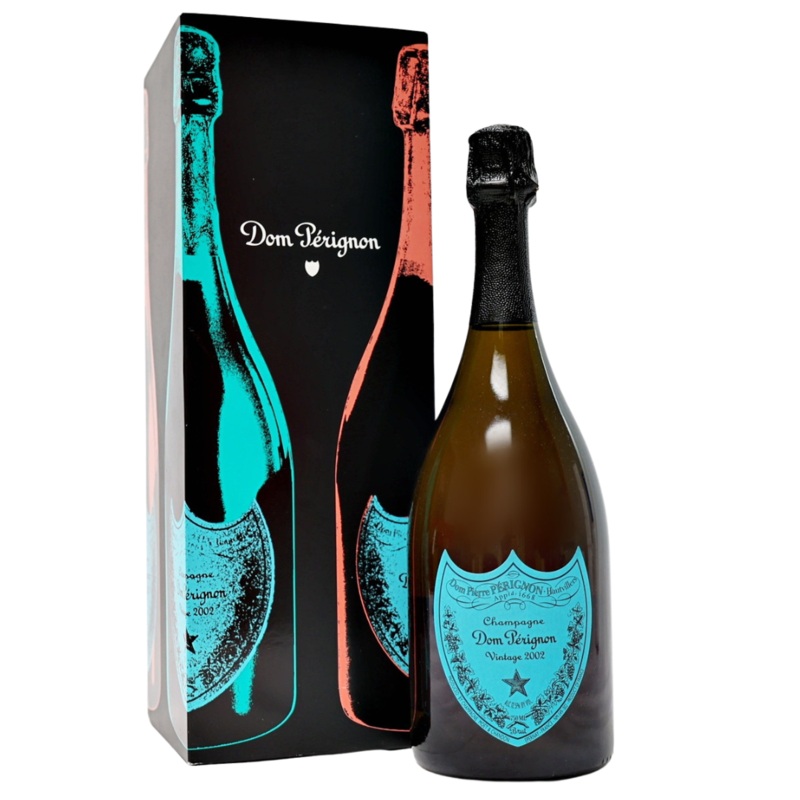 2002 Dom Perignon Andy Warhol Tribute Collection Blue Label With Box 750ml