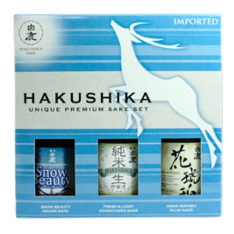 Hakushika Unique Sake Gift Set – 300ml x 3