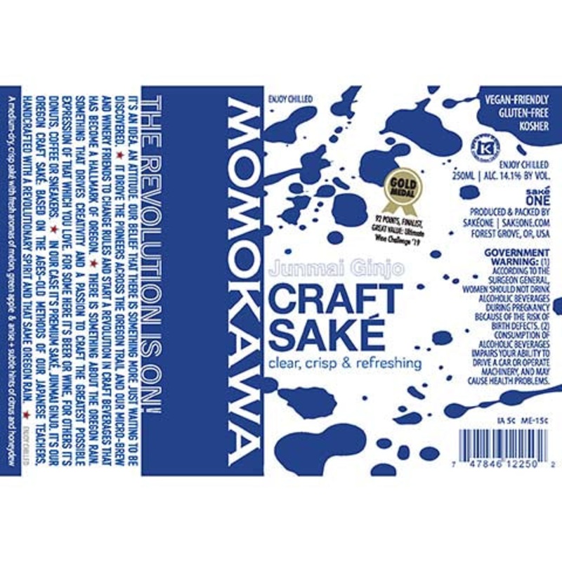 Momokawa Junmai Ginjo Craft Sake