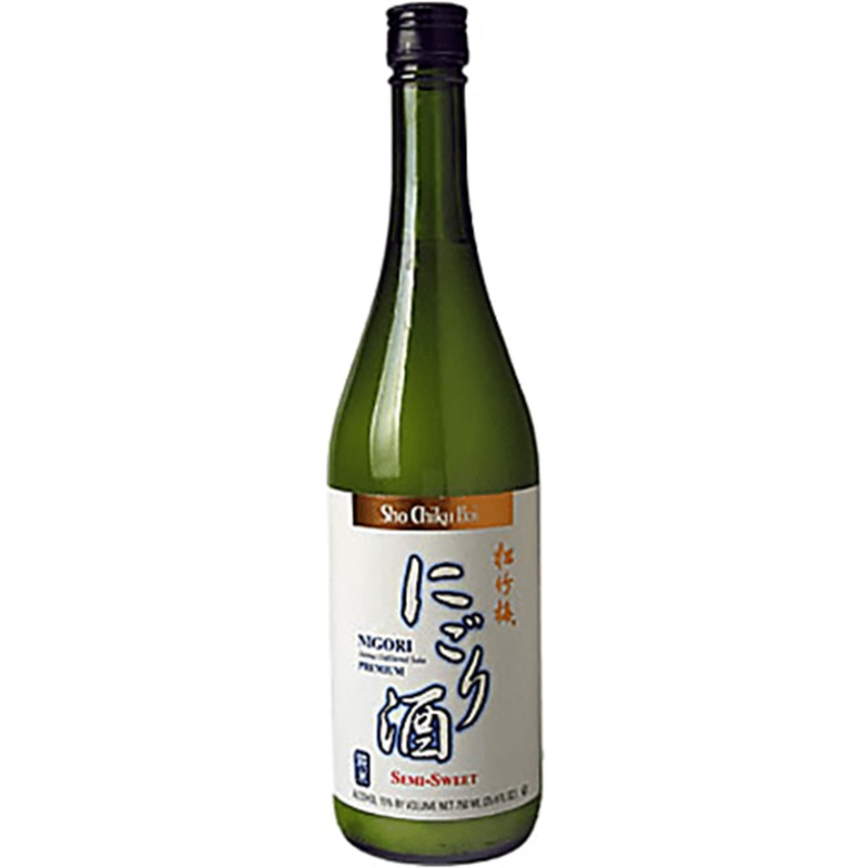 Sho Chiku Bai Junmai Semi Sweet Nigori Sake 750ml