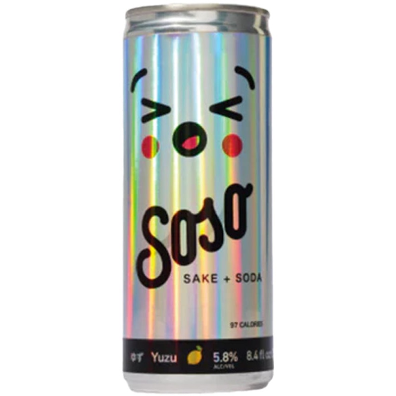 Soso Yuzu Citrus Gold Sake Soda