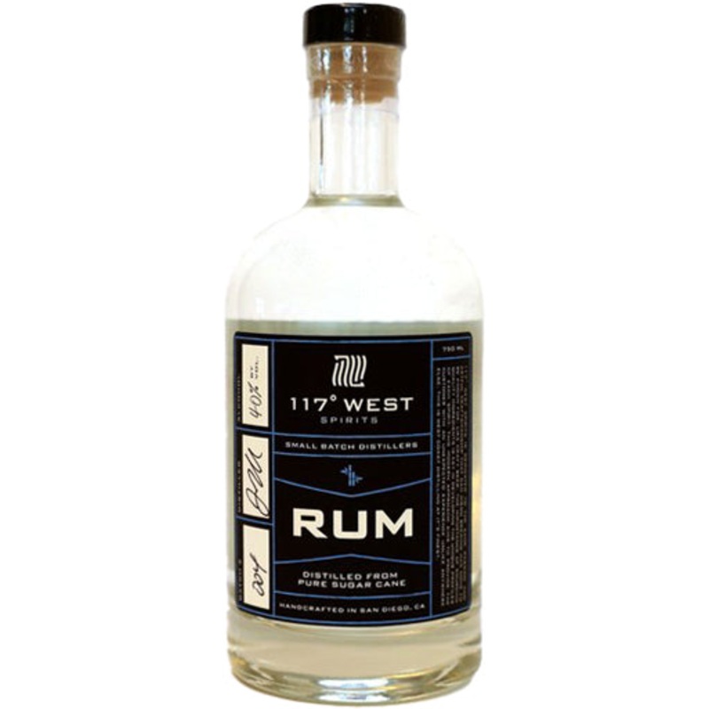 117 West Spirits White Rum 750ml