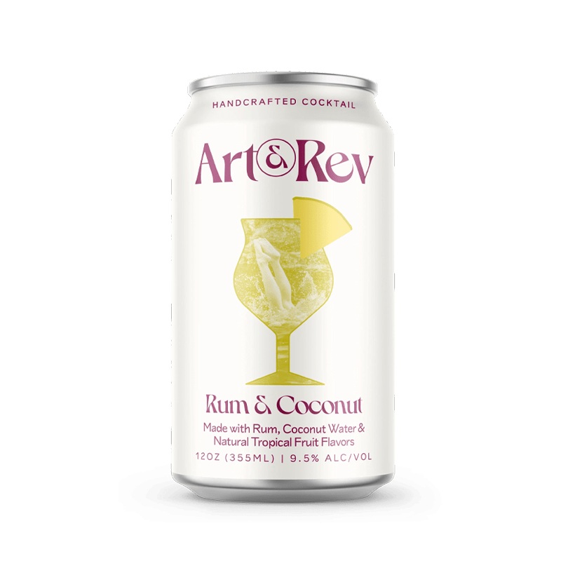 Art & Rev Rum & Coconut Cocktail 4 Pack 12.oz