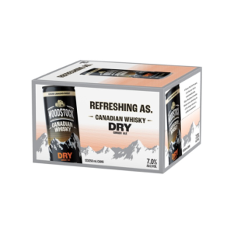 Woodstock Canadian & Dry 12 pack cans