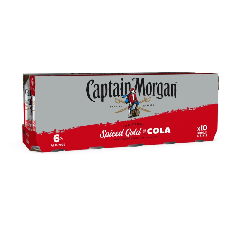 Captain Morgan 10 pack 330ml cans