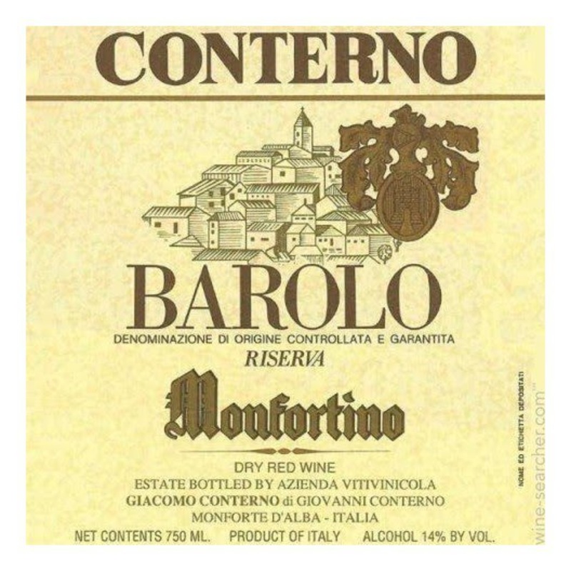 2001 Giacomo Conterno Monfortino 750ml