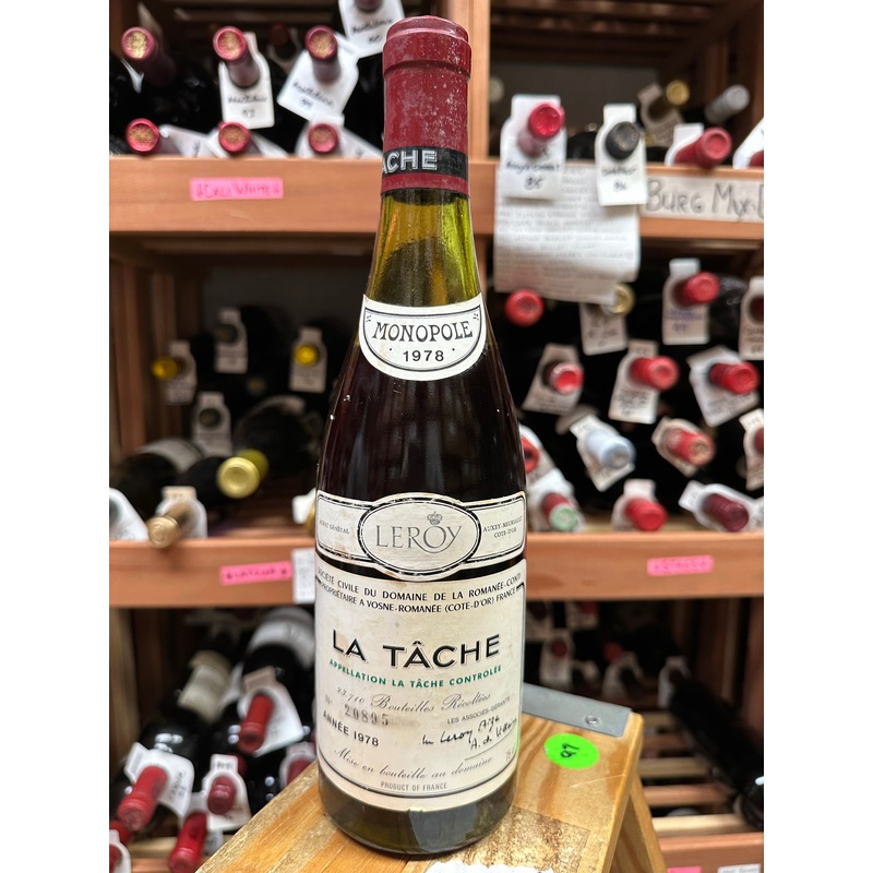 1978 Domaine de la Romanee-Conti La Tache Grand Cru Monopole 750ml