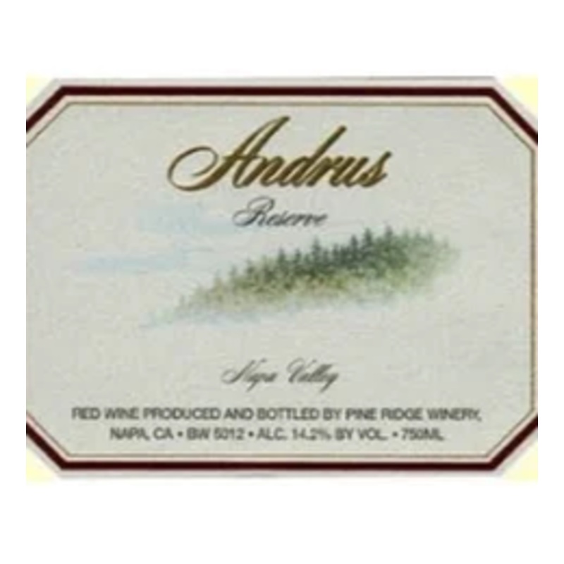1986 Pine Ridge Vineyards Andrus Reserve 750ml