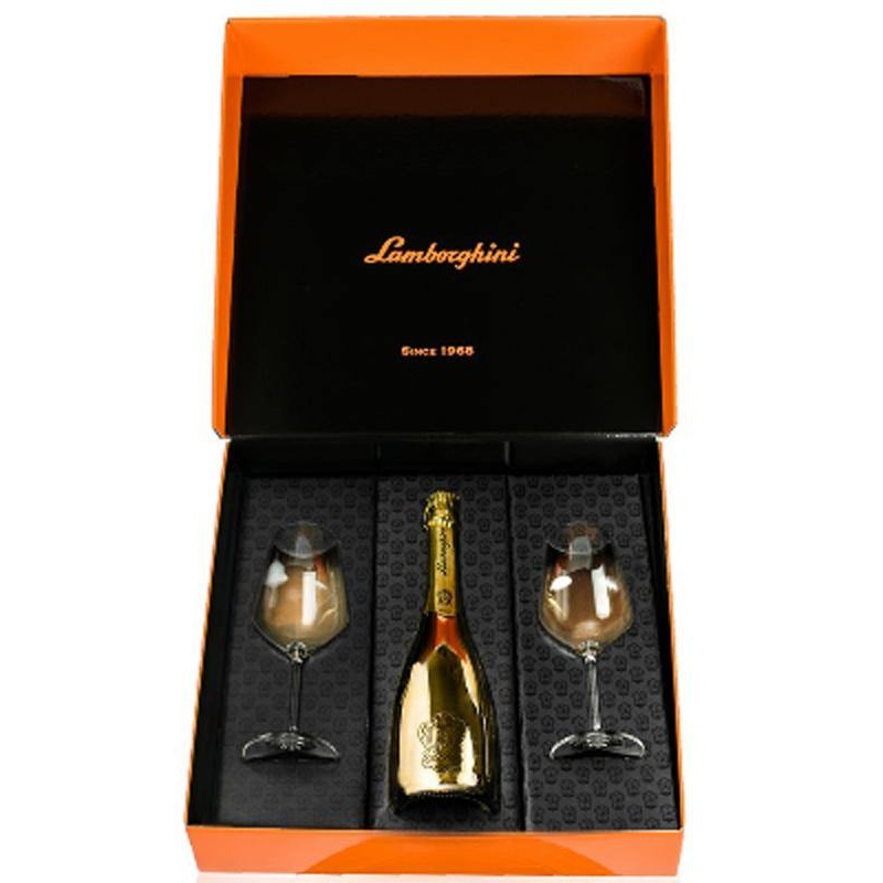 Lamborghini Gold Extra Dry Prosecco Gift Set