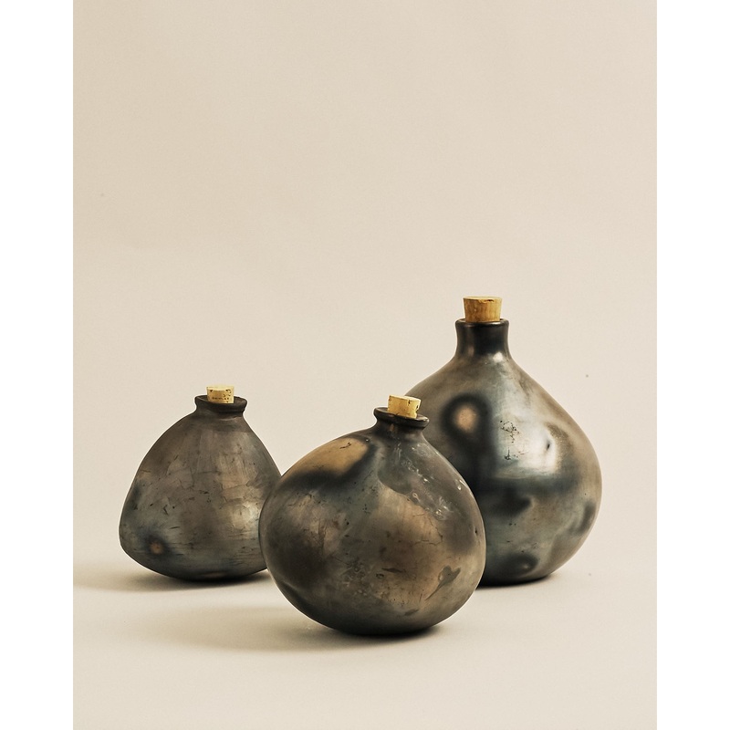 Folkways ‘Hecho en Mexico’ Black Clay Mezcal Amphorae