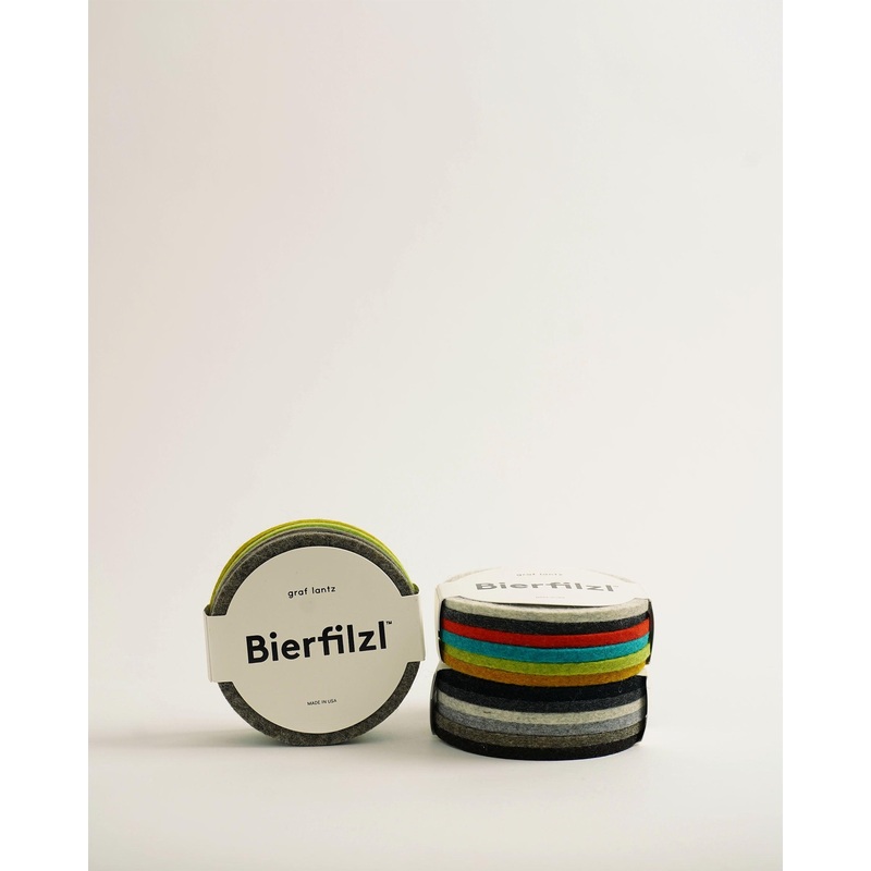Four Pack Round Felt Coasters by Graf Lantz Earth-Coasters