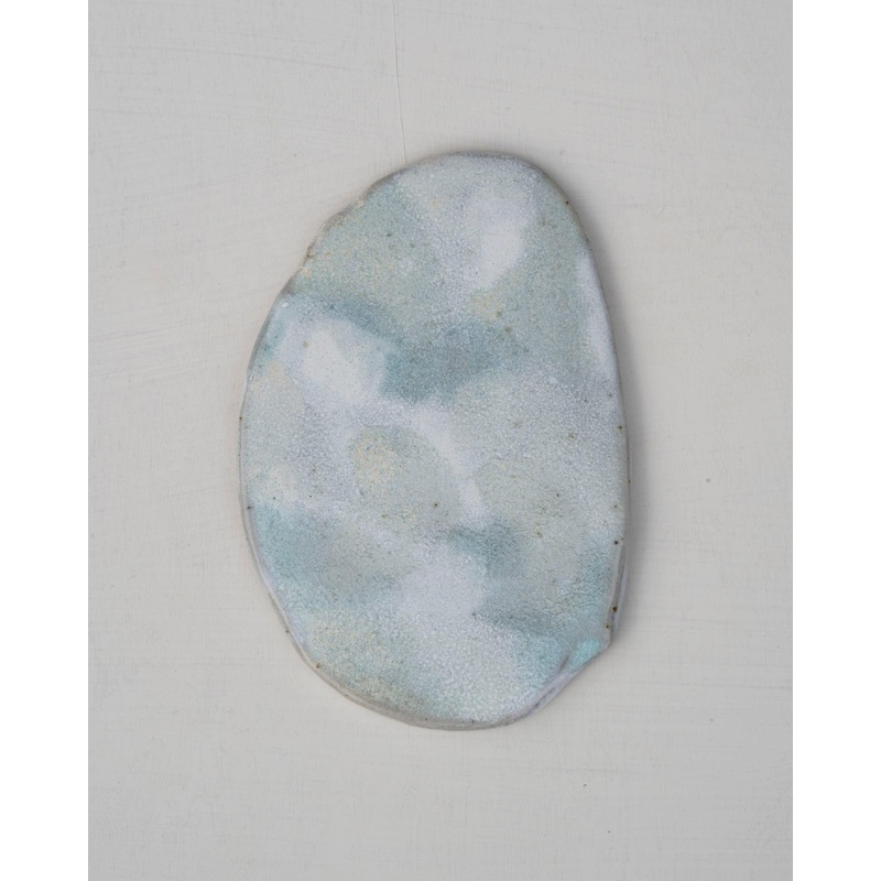 Handmade Ceramic Cheese Board Light Blue