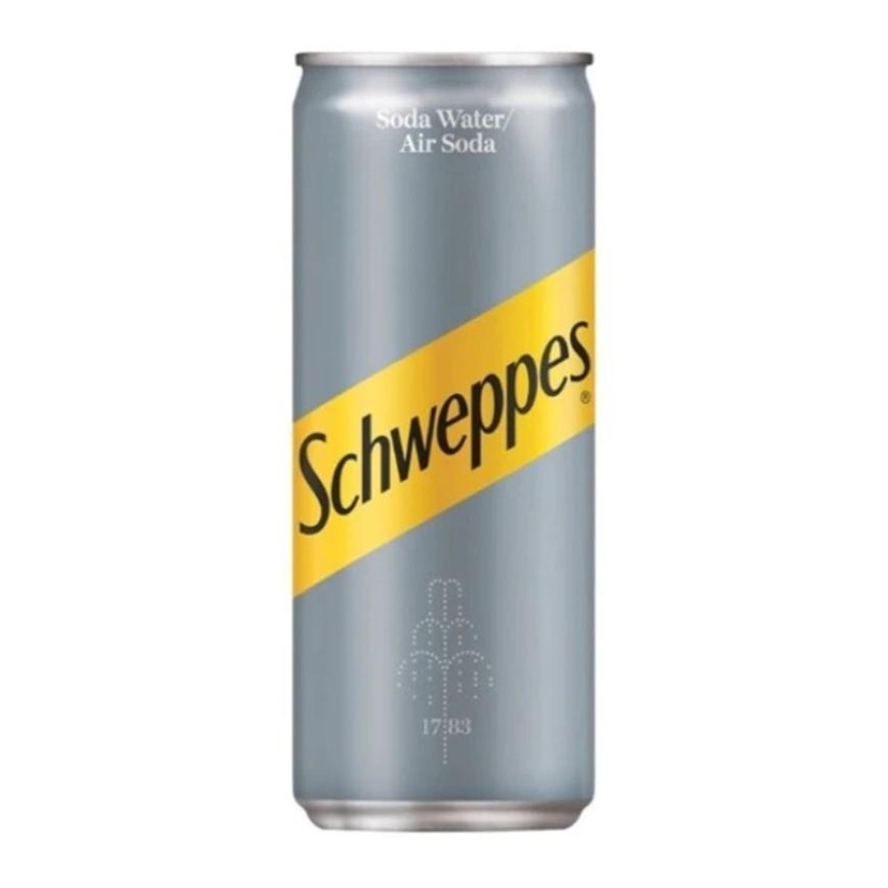 Schweppes Soda Water CAN 24x330ml