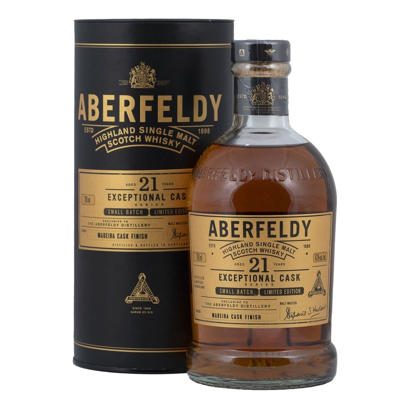 Aberfeldy 21 Year Old Madeira Cask Finish Distillery Exclusive Single Malt Whisky 43%