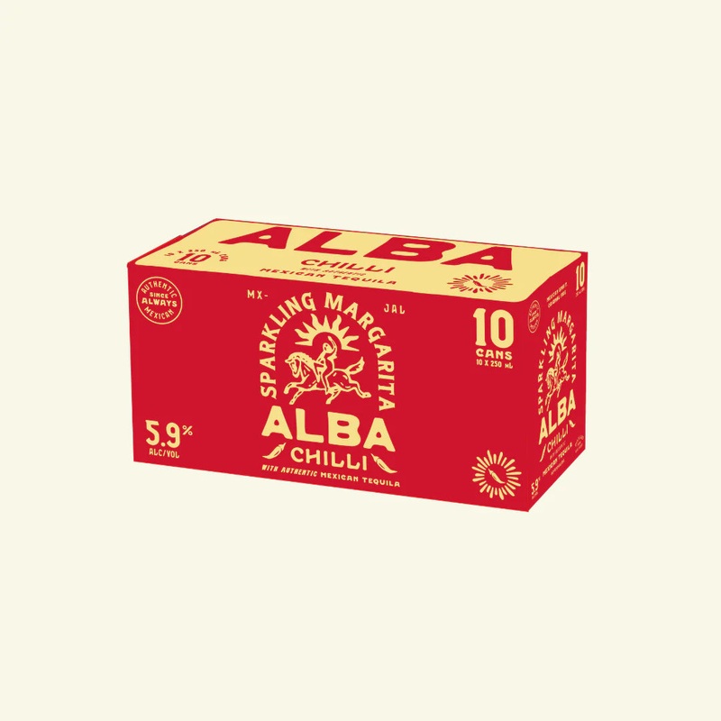 Alba Sparkling Chilli Margarita 5.9% 10pk Cans