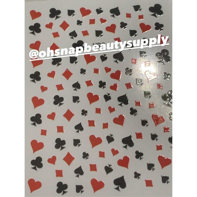 ***Black & Red Card V93 Sticker