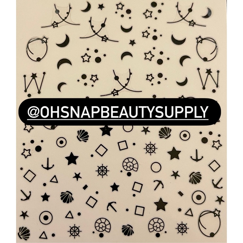 – Black Star Moon Horoscope DP3174 Sticker