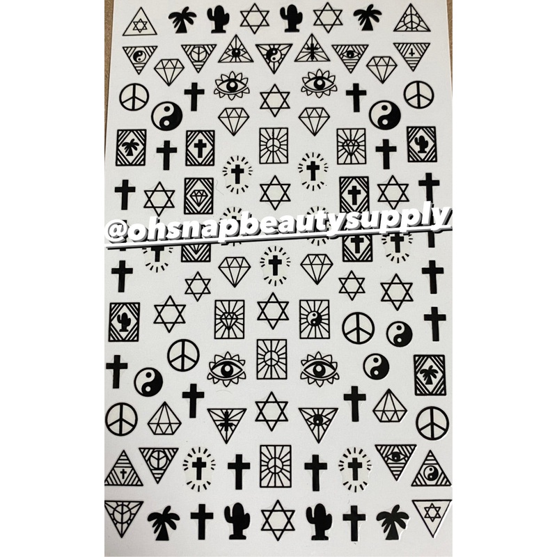 *Black SYMBOL F307 Sticker