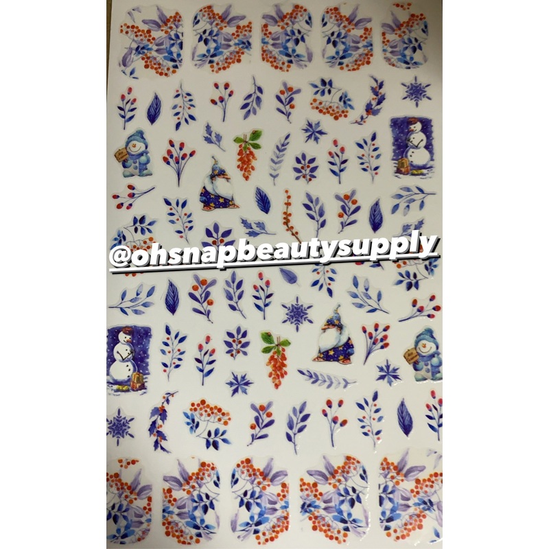 *** Blue Leaf F690 Sticker