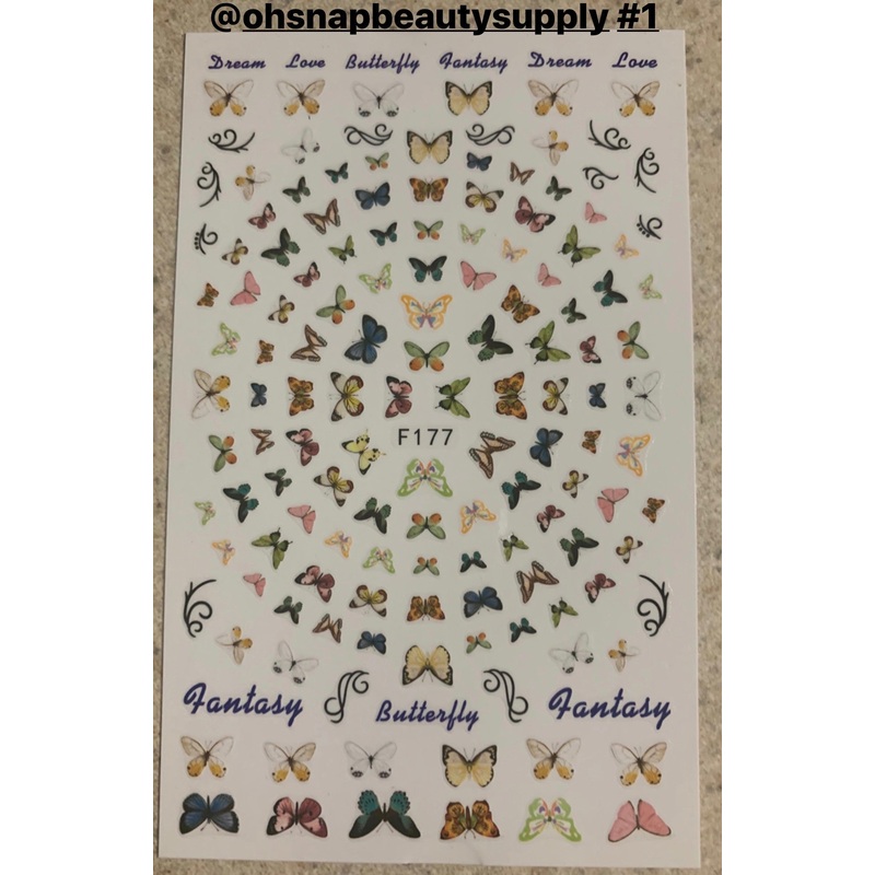 Butterfly Stickers  (14 styles)