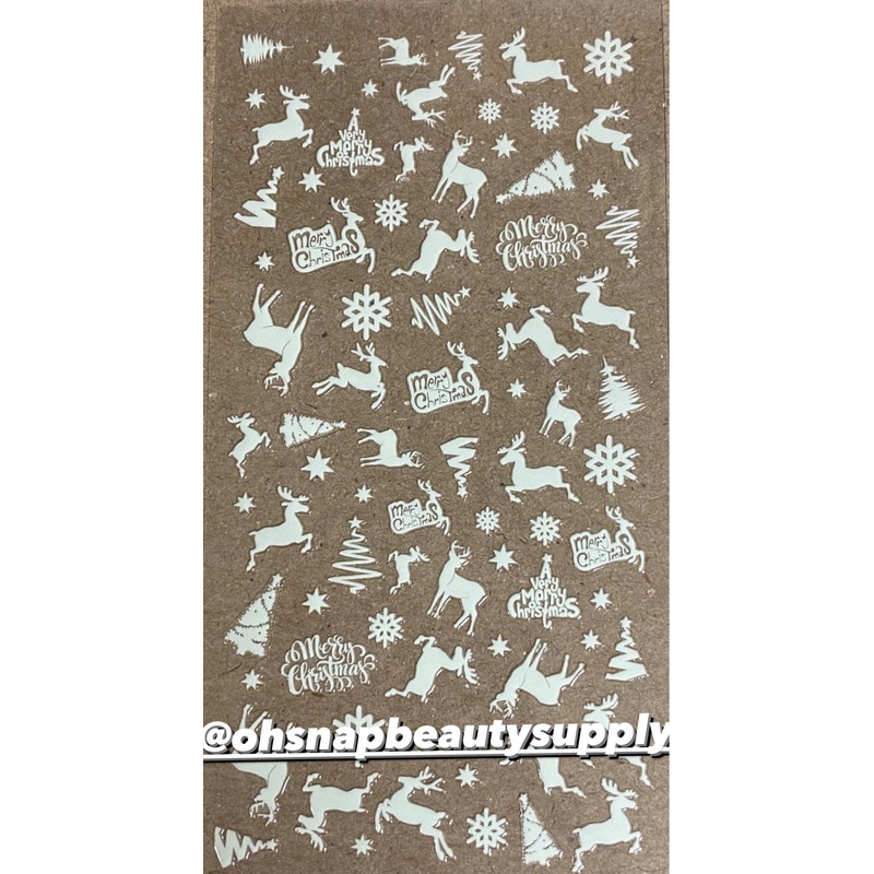 * GLOW Christmas Deer DP2033 Sticker