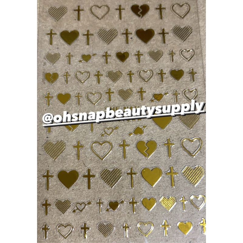 ***Gold Frame (Heart) 010 Sticker