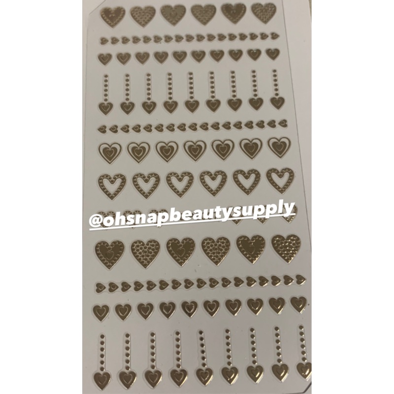 Gold FRAME Heart DP2007 Sticker