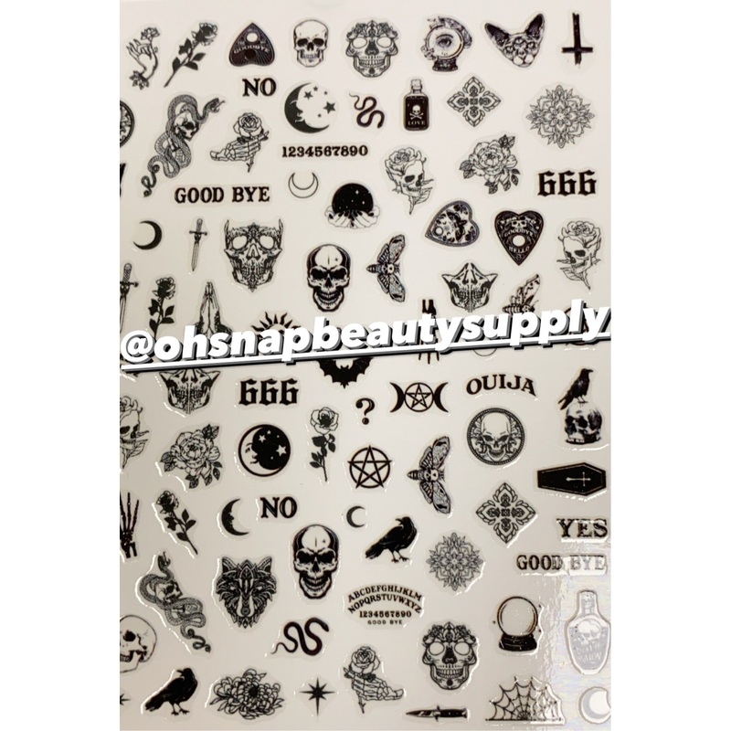 **** Halloween SKULL WG607 Sticker