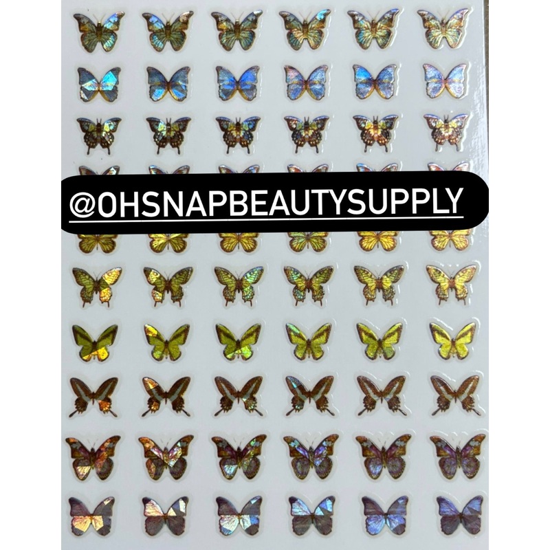 – Holographic Butterfly 03  Sticker