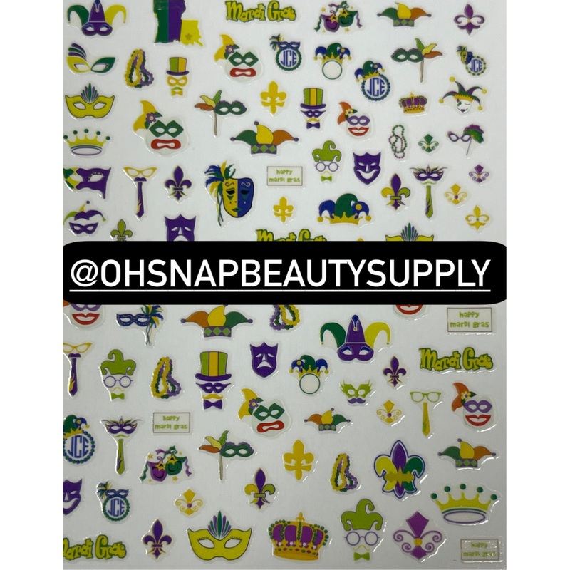 *MARDI GRAS 508 Sticker