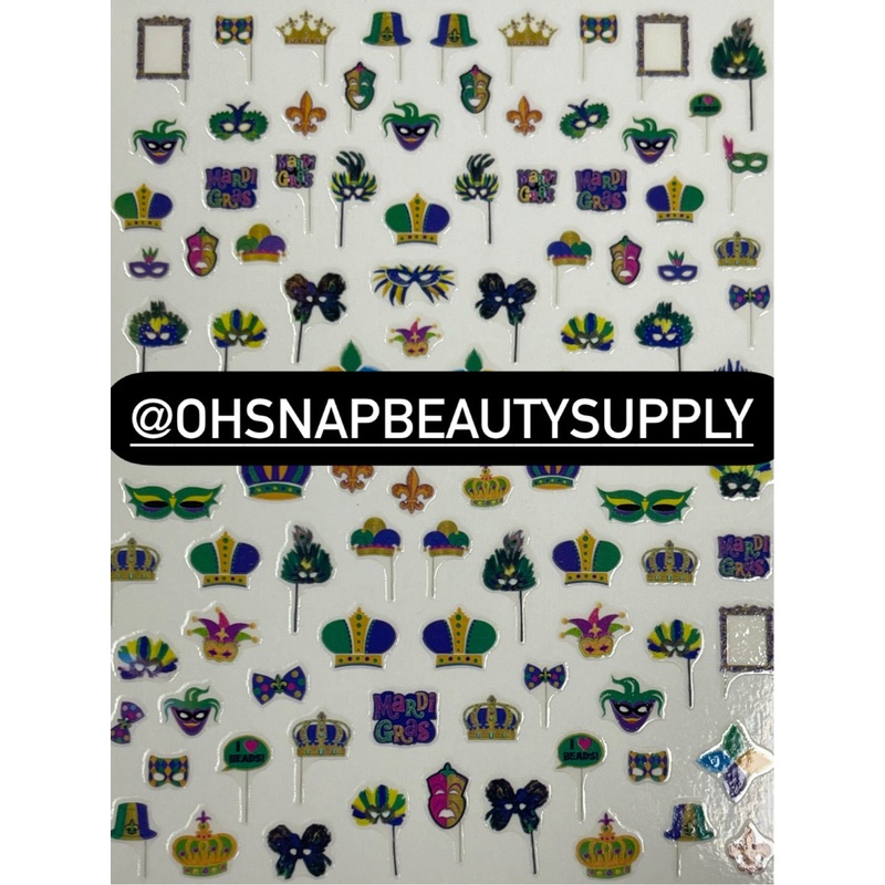 *MARDI GRAS 510 Sticker