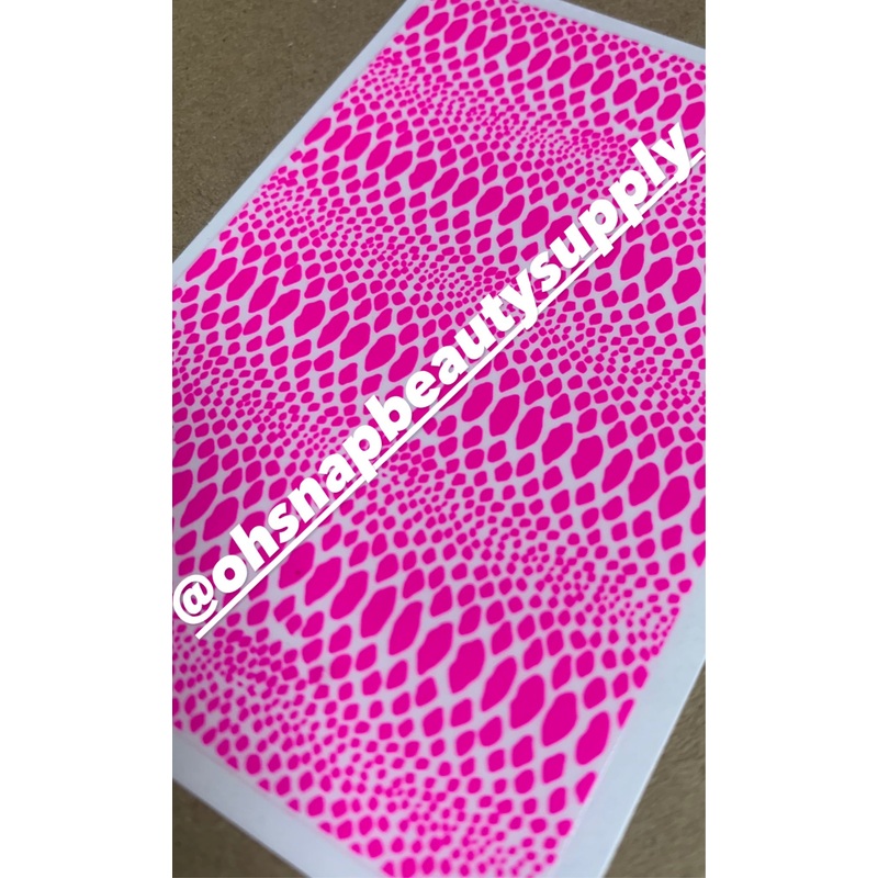 ***NeonPink Snake WG6077 Sticker