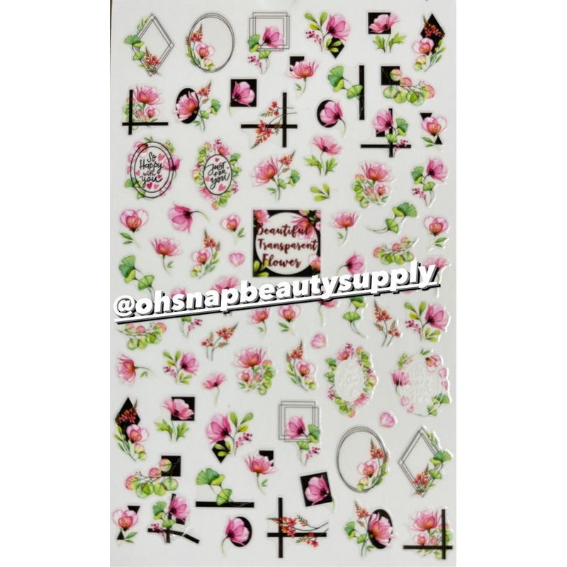 * PINK FLOWER F851 Sticker