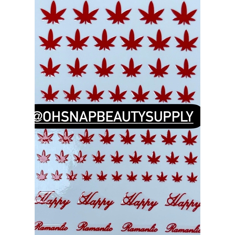 Red Marijuana XF3362 Sticker