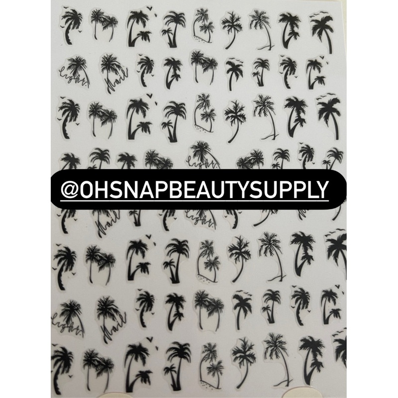 – Tropical Tree Black HANYI 433 Sticker
