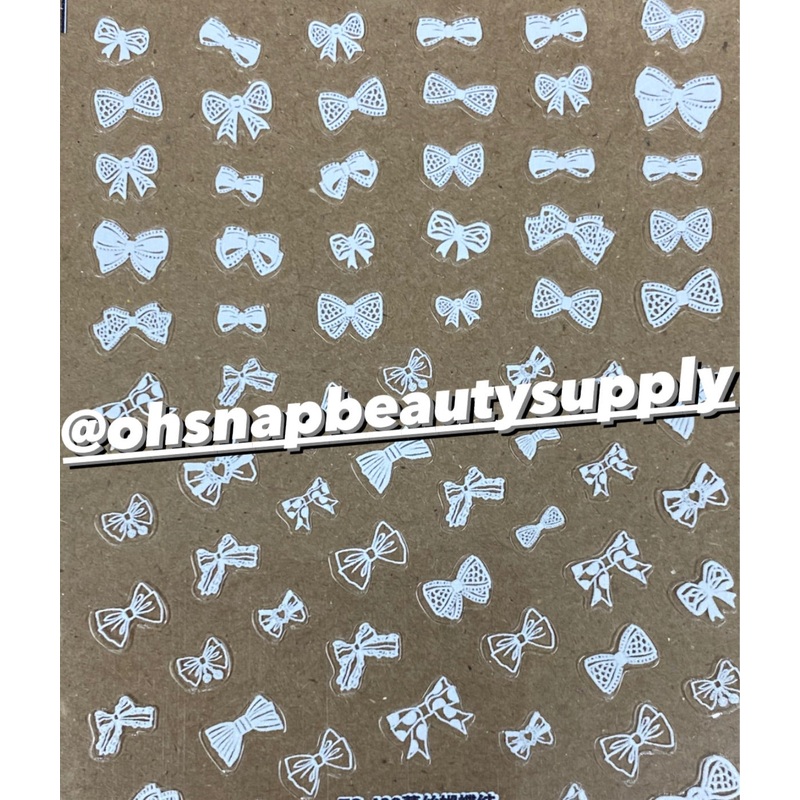 * White RIBBON  TS 409 Sticker