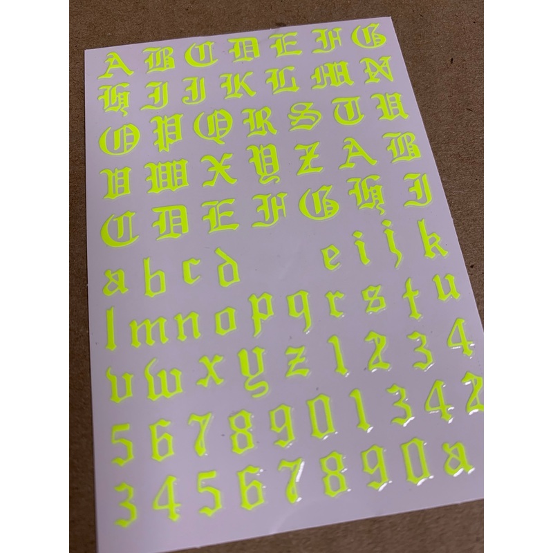 YELLOW Old English 359 Sticker