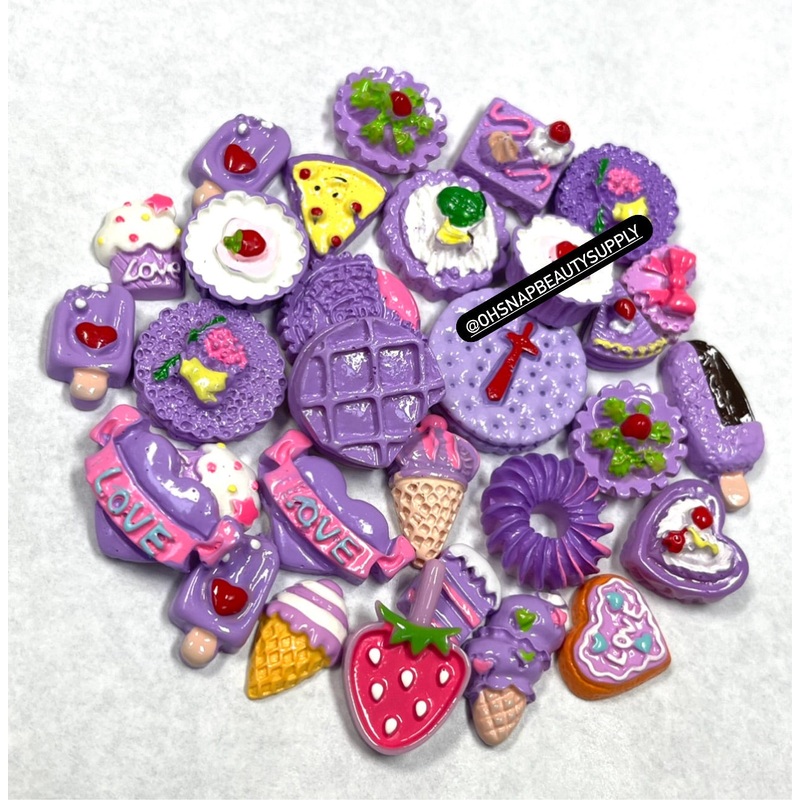 3D GIANT SWEET Charms (PURPLE)
