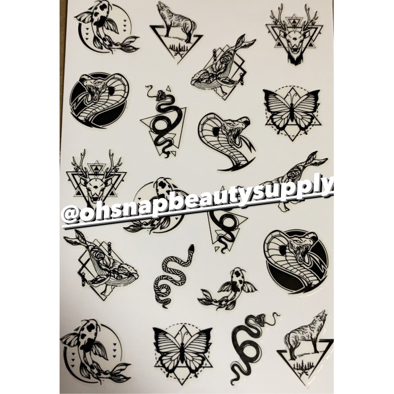 *** Black Snake S076 Sticker