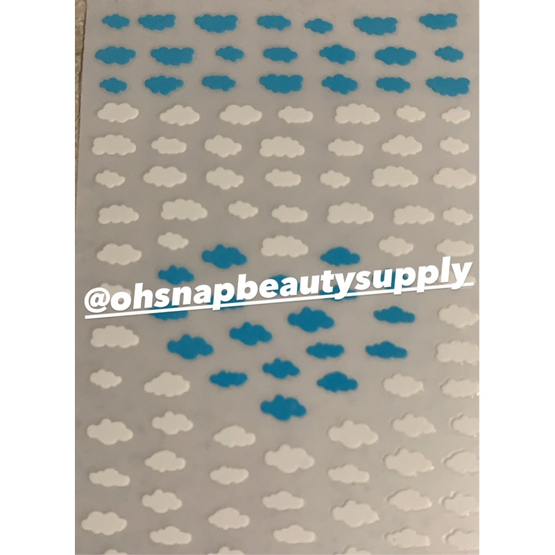 Blue & White Clouds 10-04  Sticker
