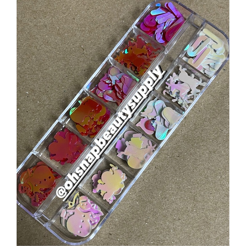 CHRISTMAS Iridescent AB/RED