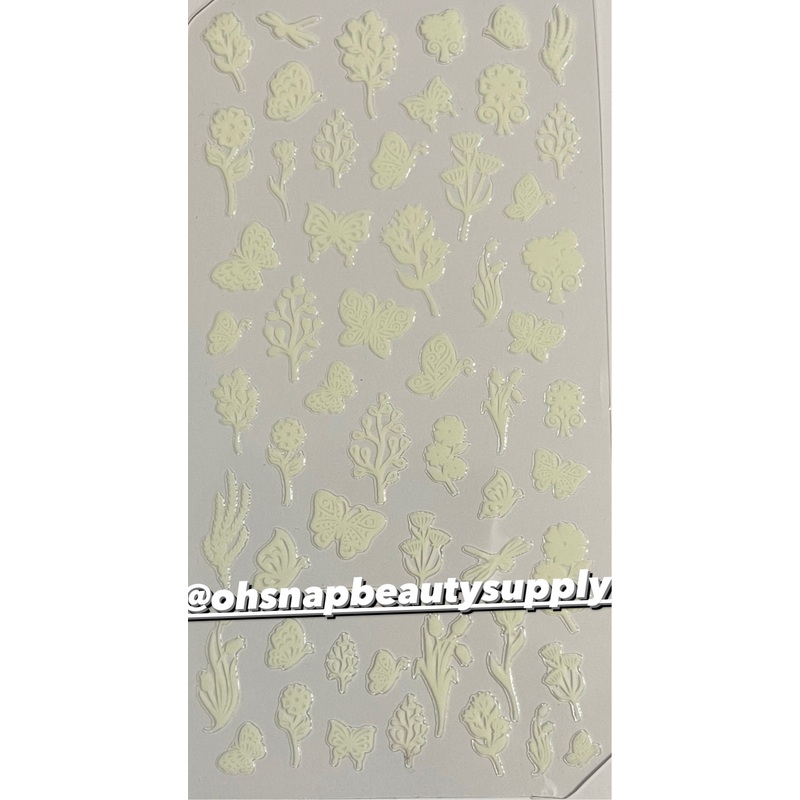 * GLOW Butterfly Flowers DP2025 Sticker